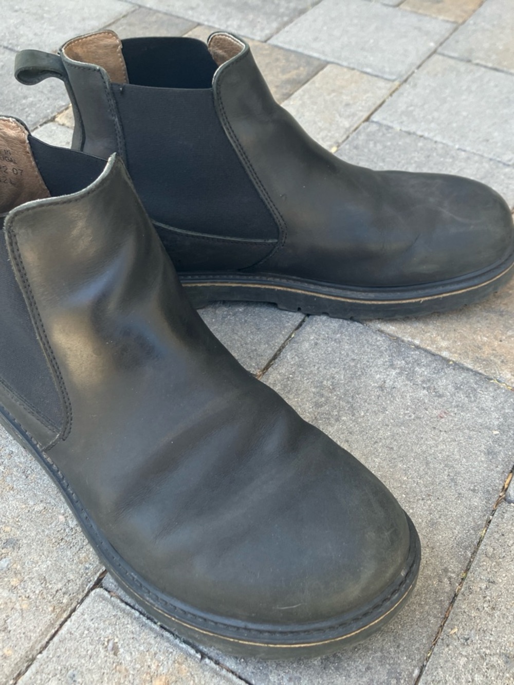 Men's Birkenstock Stalon Black Leather Chelsea Boots